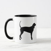 Coonhound犬(黒) マグカップ (左)