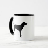 Coonhound犬(黒) マグカップ (正面左)