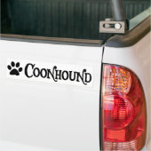 Coonhound (pawprintとの海賊スタイル) バンパーステッカー (トラック上)