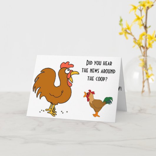 COOPのまわりにが「あなたの誕生日だ」と言っている カード (黄色い花)