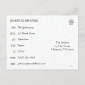 Coopの動く発表テンプレートを飛んだ 案内ポストカード (裏面)