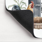 Coopの水色チキン マウスパッド (コーナー)