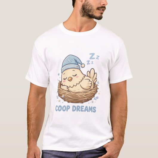 COOP DREAMS 面白いニワトリ Tシャツ (正面)