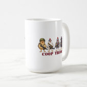 Coop Troop Funny 4th of July Military Hens コーヒーマグカップ (正面右)