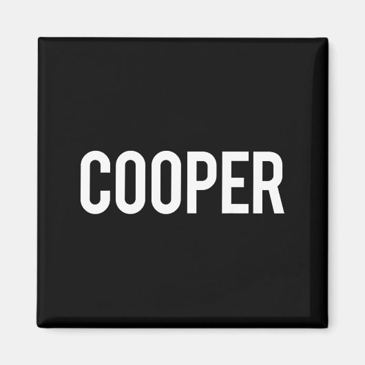 Cooper クールな新しい面白い名前のファンギフトTシャツ マグネット (正面)