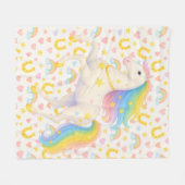 Cooper & Cody Best-Friend Horses Fleece Throw フリースブランケット (正面(横))