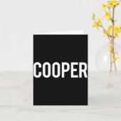 Cooper - Cool New Funny Name Fan Gift Tee  カード (黄色い花)