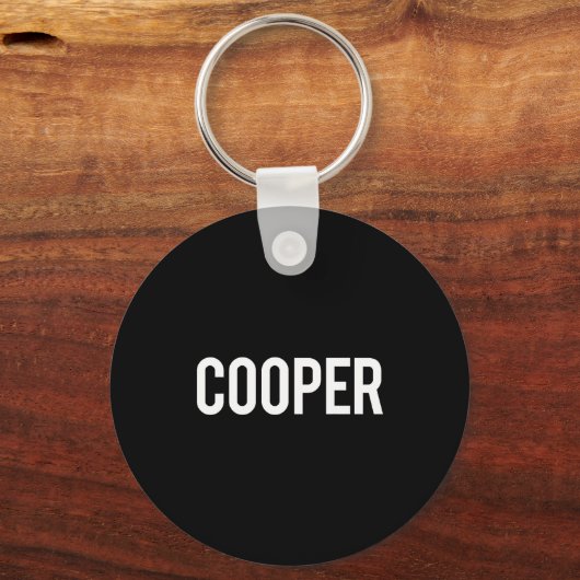 Cooper - Cool New Funny Name Fan Gift Tee  キーホルダー (正面)