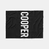 Cooper - Cool New Funny Name Fan Gift Tee  フリースブランケット (正面(横))