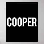 Cooper - Cool New Funny Name Fan Gift Tee  ポスター (正面)