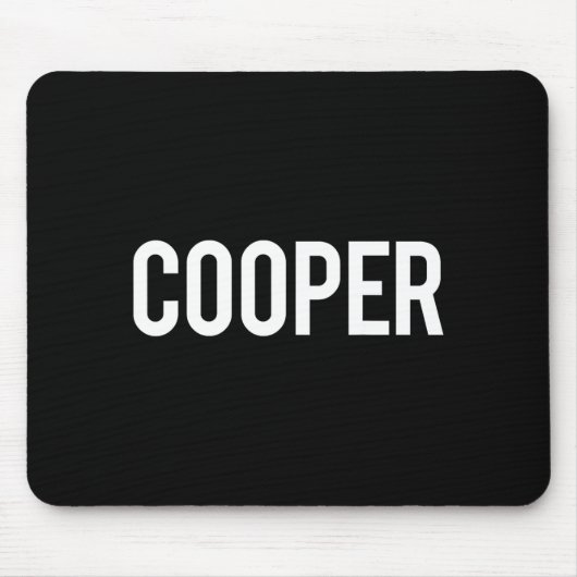 Cooper - Cool New Funny Name Fan Gift Tee マウスパッド (正面)