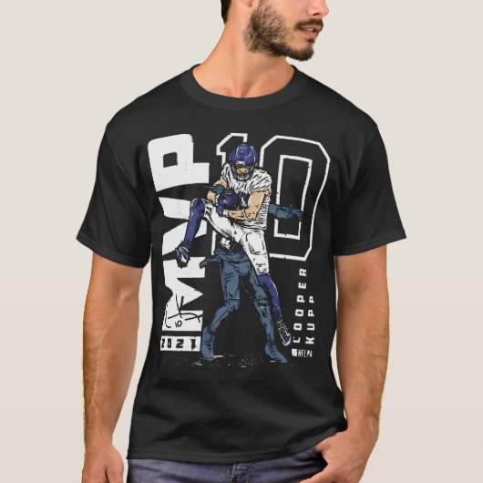 Cooper Kupp ロサンゼルス R Tシャツ (正面)