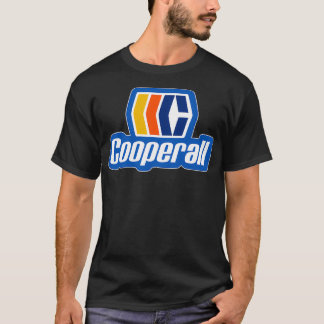 Cooperallレトロアイスホッケーロゴ Tシャツ