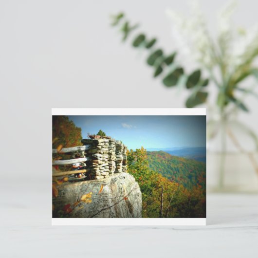 Coopers Rockは秋。ウエストバージニア ポストカード (スタンド正面)