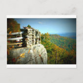 Coopers Rockは秋。ウエストバージニア ポストカード (正面)