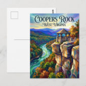 Coopers Rock State Forest West Virginia ポストカード (正面/裏面)