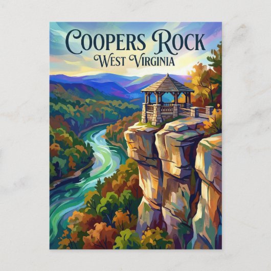 Coopers Rock State Forest West Virginia ポストカード (正面)