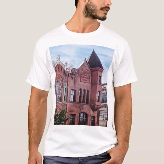 Cooperstown NY – 第一国立銀行建物 Tシャツ (正面)