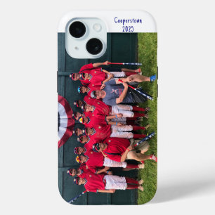 Cooperstown NY 野球チーム 写真 年 カスタム iPhone 15ケース