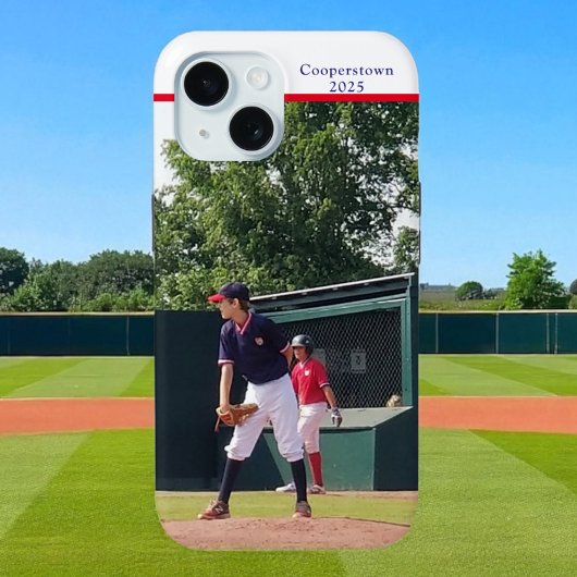 Cooperstown NY 野球選手 写真 年 カスタム Case-Mate iPhoneケース