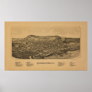 Cooperstown NY 1890 ポスター