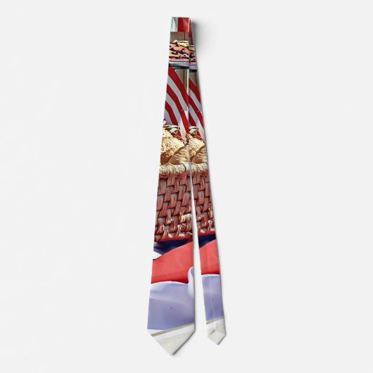 Cooperstown NY - Bakery Window With American Flags ネクタイ (正面)