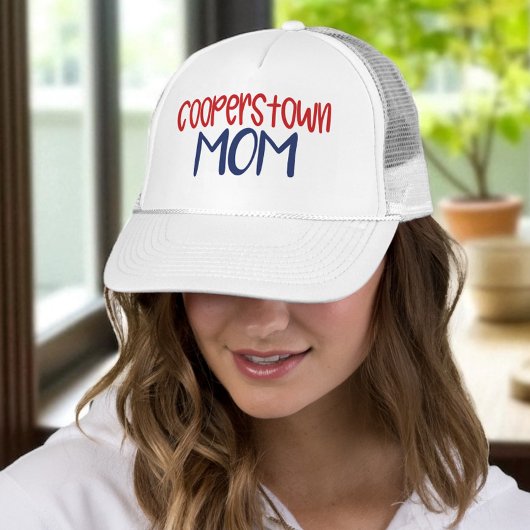 Cooperstown NY Baseball Mom  キャップ