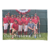 Cooperstown NY Baseball Team Photo Coach Player 枕カバー (正面)