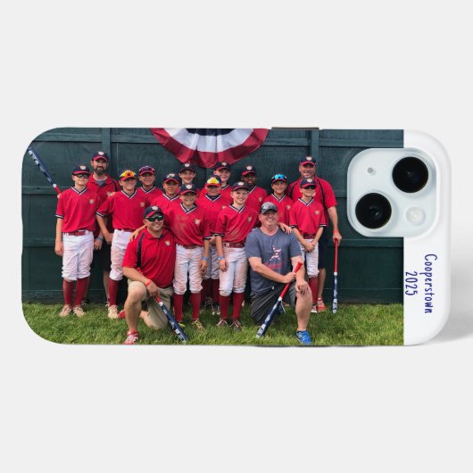 Cooperstown NY Baseball Team Photo Year Custom Case-Mate iPhoneケース (裏面 (横))