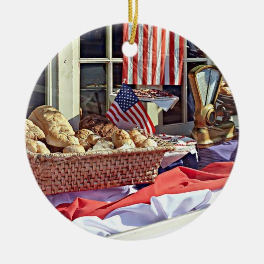 Cooperstown NY - First National Bank Building セラミックオーナメント (正面)