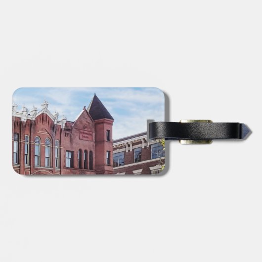 Cooperstown NY - First National Bank Building ラゲッジタグ (裏面横)