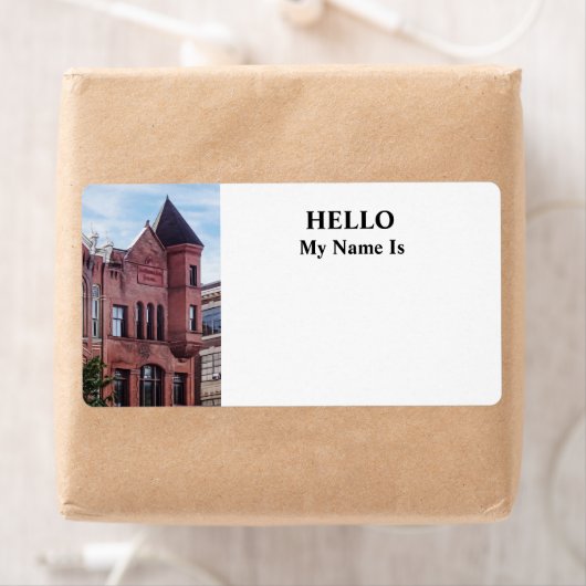 Cooperstown NY - First National Bank Building ラベル (インサイチュ)