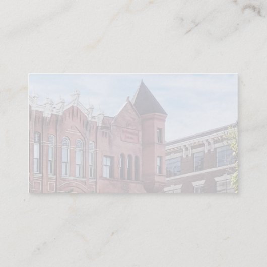 Cooperstown NY - First National Bank Building 名刺 (裏面)