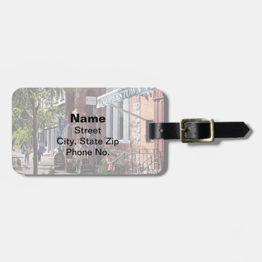 Cooperstown NY - Main Street Near Hoffman Lane ラゲッジタグ (正面横)