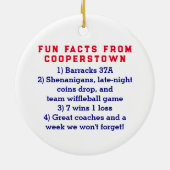 Cooperstown Teamのフォトウィークに感謝最高のする セラミックオーナメント (裏面)