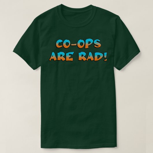 CoOpsは素晴らしいワーカーのCo Op Tシャツ (デザイン正面)