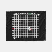 Coordinate (6,7) Funny Math Teacher Christmas 67 M フリースブランケット (正面(横))