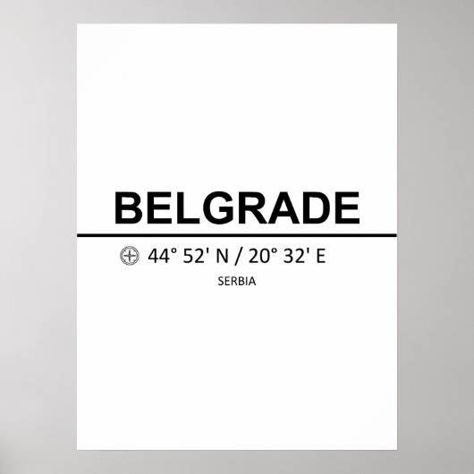 Coordinates Belgrade ポスター (正面)