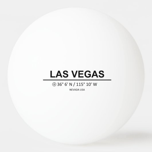 Coordinates Las Vegas 卓球ボール (裏面)