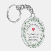 Coordinates of Love Botanical Wedding Favor キーホルダー (正面左)