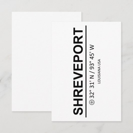 Coordinates Shreveport サンキューカード (正面/裏面)