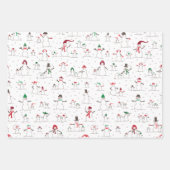 Coordinating Variety Set Christmas Wrapping Paper ラッピングペーパーシート (正面)