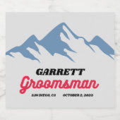 COORS Groomsman提案書名前をカスタムするギフト ビールラベル (シングルラベル)