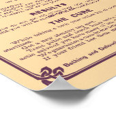 Cootie'警告s Poster -ヴィンテージ医療プリント ポスター (角)