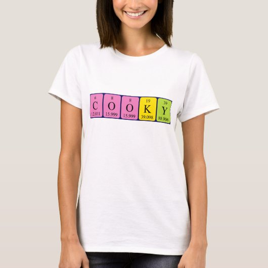 Cooy期別テーブル名のシャツ Tシャツ (正面)