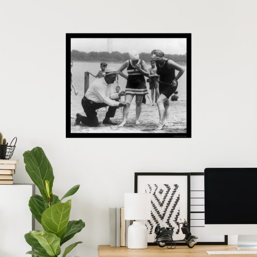 Cop測定水着長1922 ポスター (ホームオフィス)