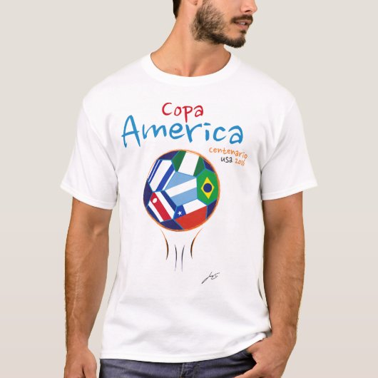 CopaアメリカCentenario米国の2016年のTシャツ Tシャツ (正面)