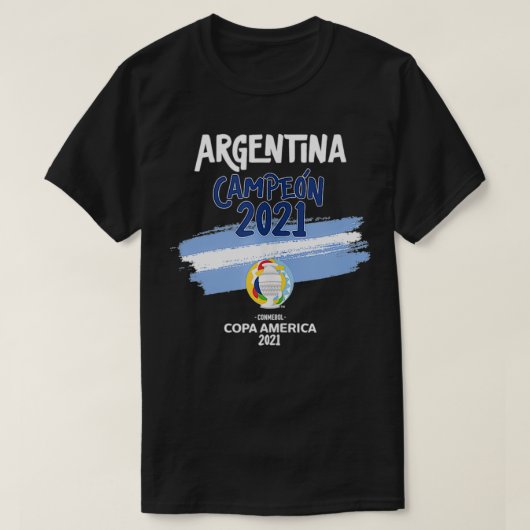 Copa America 2021 Argentina Campeon Tank Top Tシャツ (デザイン正面)