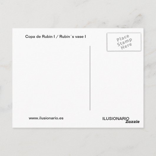 Copa de Rubin I/Rubin´sのつぼI ポストカード (裏面)