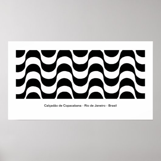 copacabana歩道(壁用) ポスター (正面)